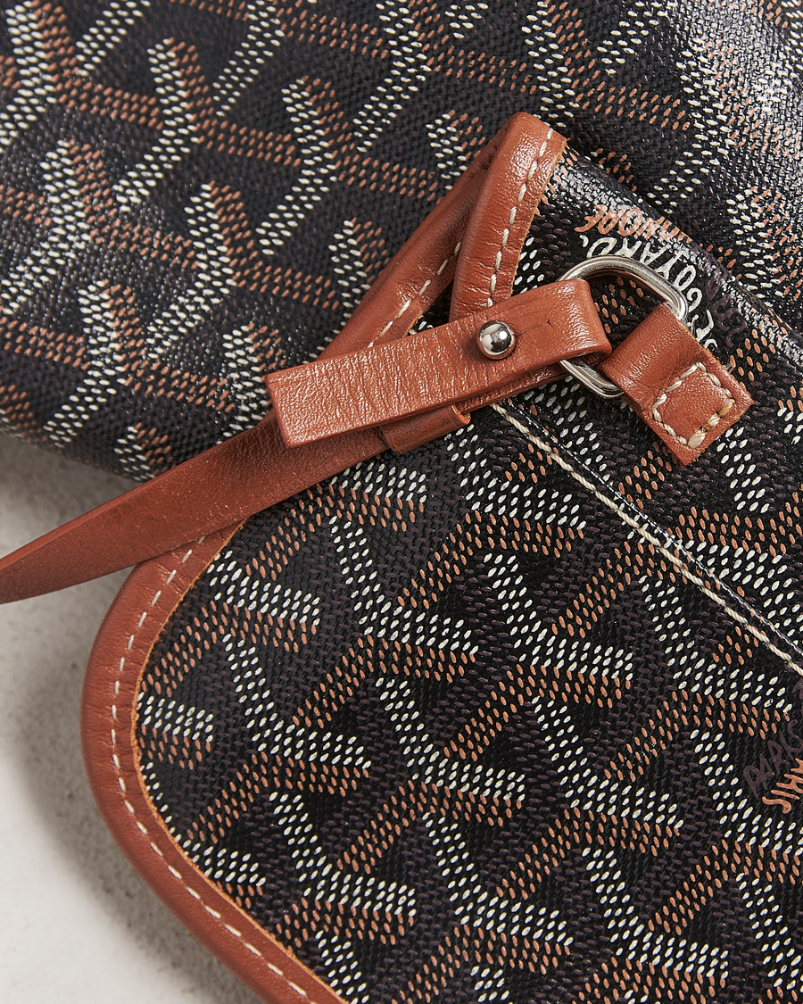 Mies | Goyard Pre-Owned Saint Louis PM Coated Canvas Tote Bag Brown | Goyard Pre-Owned | Saint Louis PM Coated Canvas Tote Bag Brown