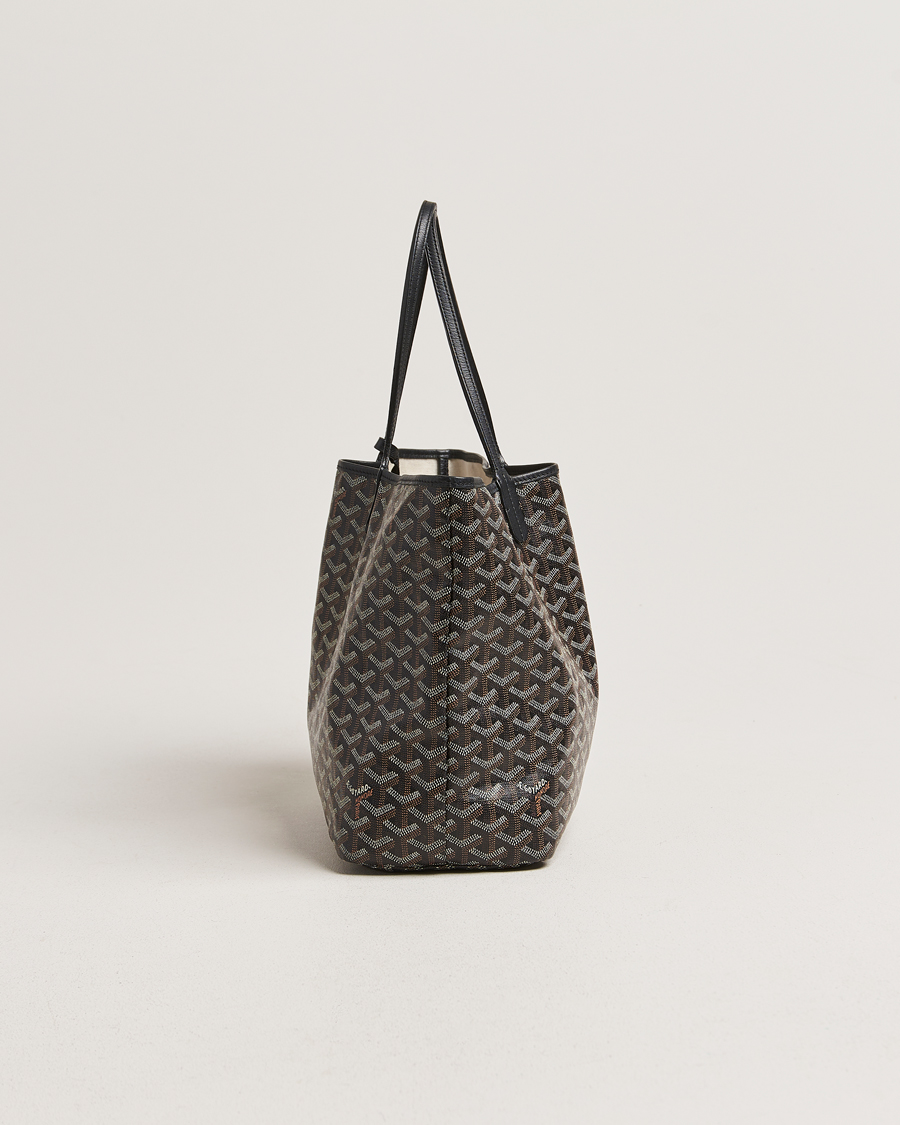 Mies | Goyard Pre-Owned Saint Louis PM Coated Canvas Tote Bag Black | Goyard Pre-Owned | Saint Louis PM Coated Canvas Tote Bag Black