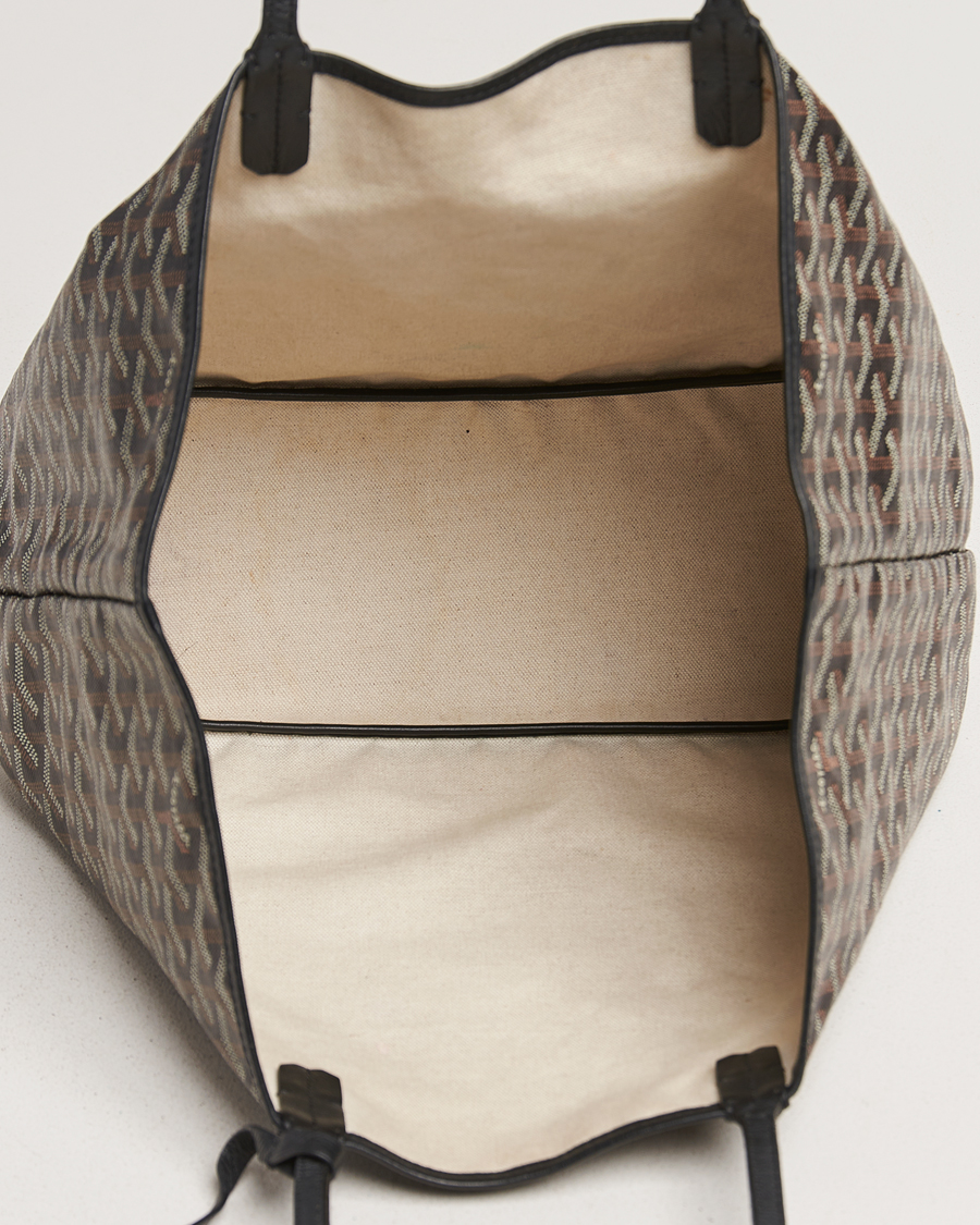 Mies | Goyard Pre-Owned Saint Louis PM Coated Canvas Tote Bag Black | Goyard Pre-Owned | Saint Louis PM Coated Canvas Tote Bag Black