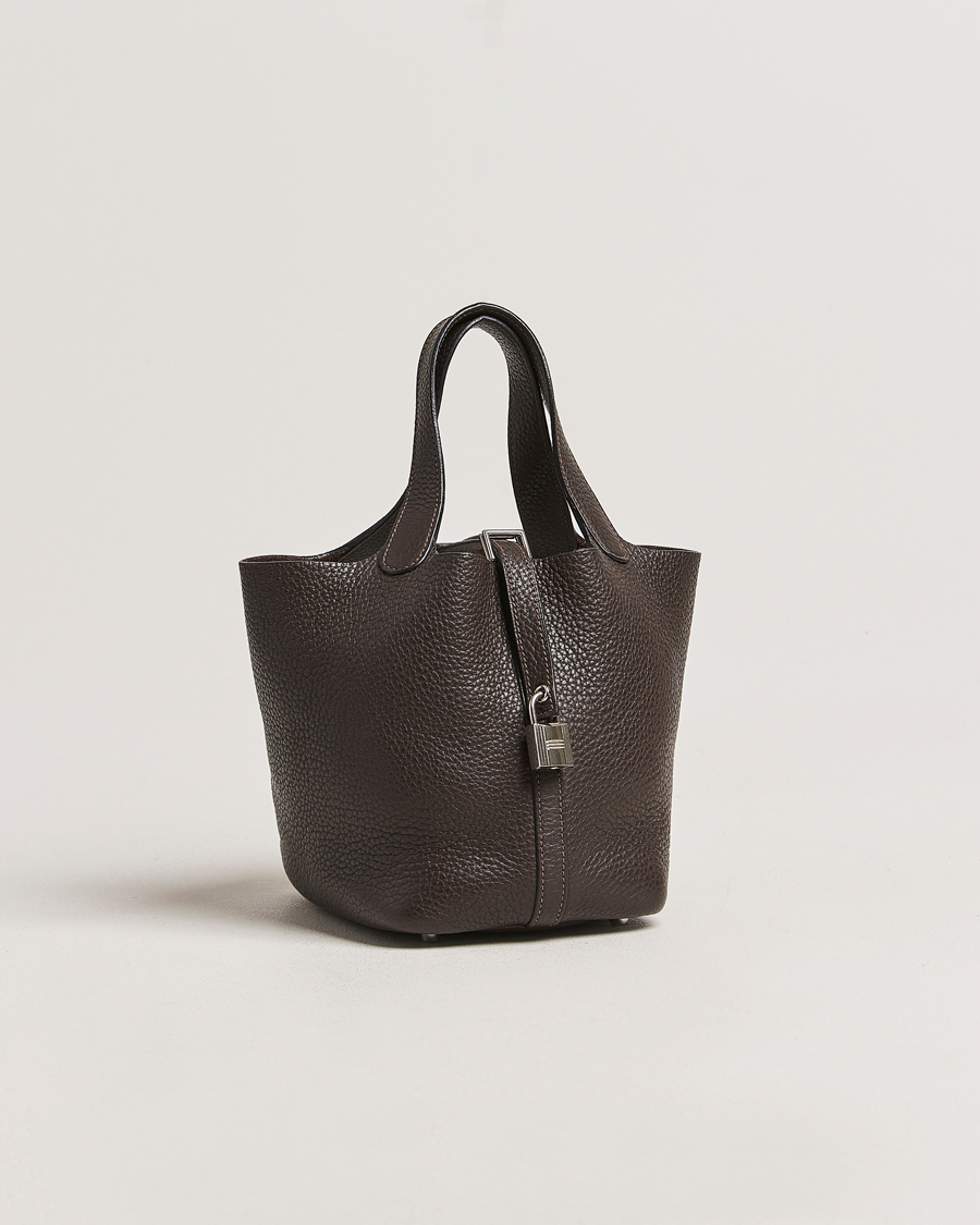 Mies | Hermès Pre-Owned Picotin Lock 18 Taurillon Chocolate | Hermès Pre-Owned | Picotin Lock 18 Taurillon Chocolate