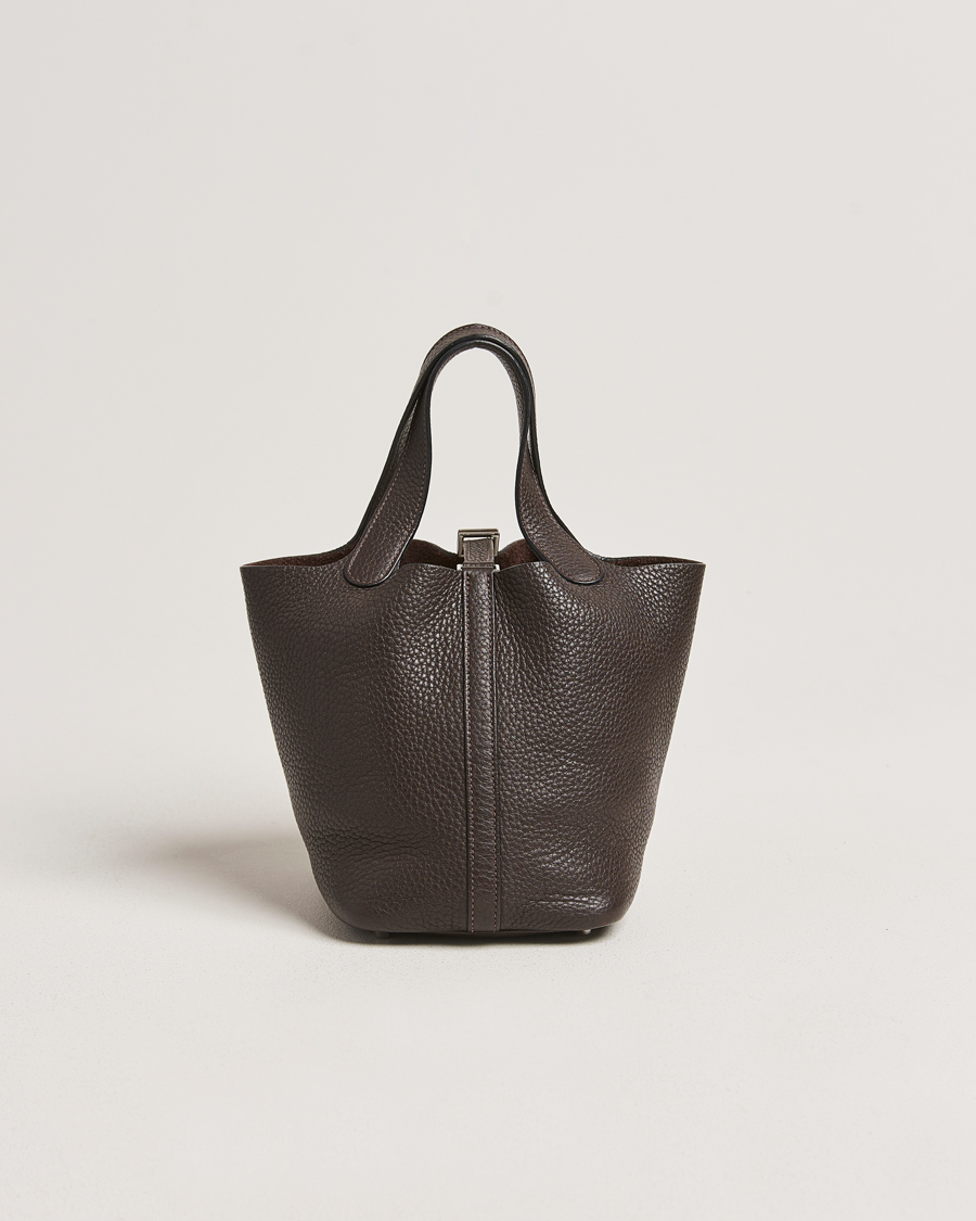 Mies | Hermès Pre-Owned Picotin Lock 18 Taurillon Chocolate | Hermès Pre-Owned | Picotin Lock 18 Taurillon Chocolate