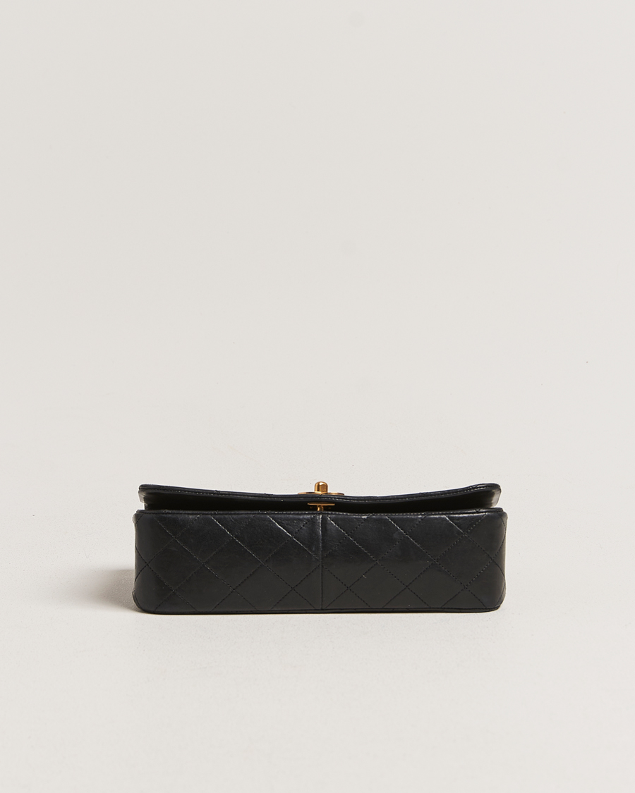 Mies | Chanel Pre-Owned Matelassé Single Full Flap Bag Black | Chanel Pre-Owned | Matelassé Single Full Flap Bag Black