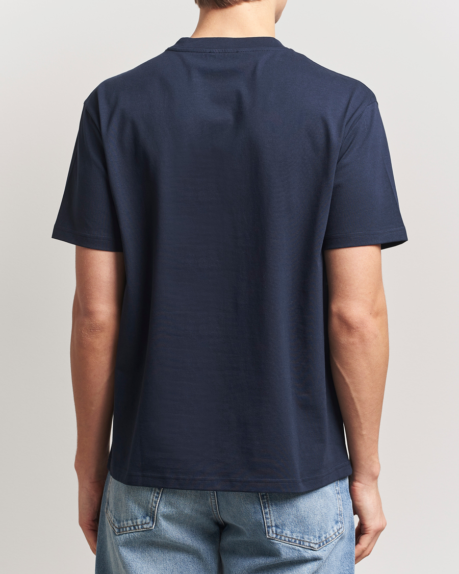 Mies | T-paidat | A.P.C. | Oscar Embroidered T-Shirt Dark Navy