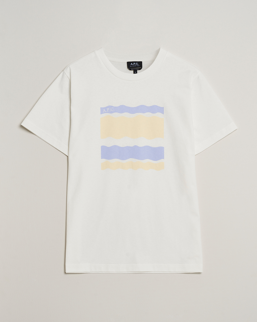 Mies | T-paidat | A.P.C. | Malone Printed T-Shirt White