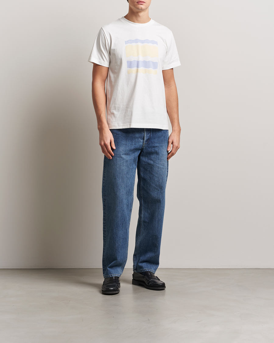 Mies | T-paidat | A.P.C. | Malone Printed T-Shirt White