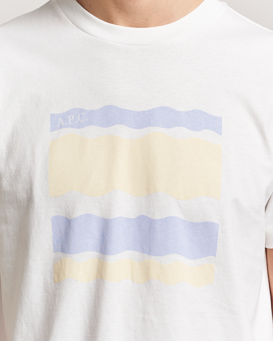 Mies | T-paidat | A.P.C. | Malone Printed T-Shirt White