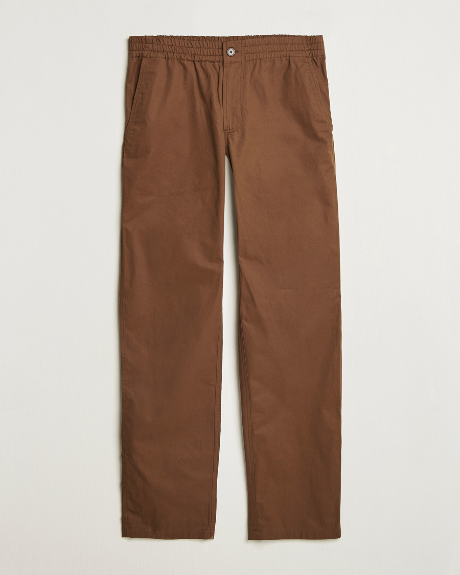 Mies | Housut | A.P.C. | Chuck Cotton Drawstring Trousers Brown