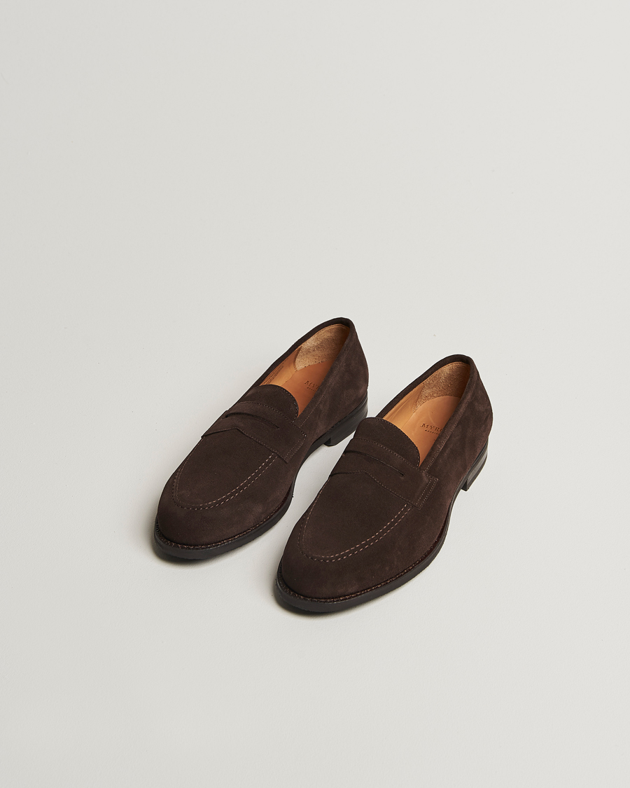 Mies | Loaferit | Myrqvist | Stenhammar II Loafer Dark Brown Suede