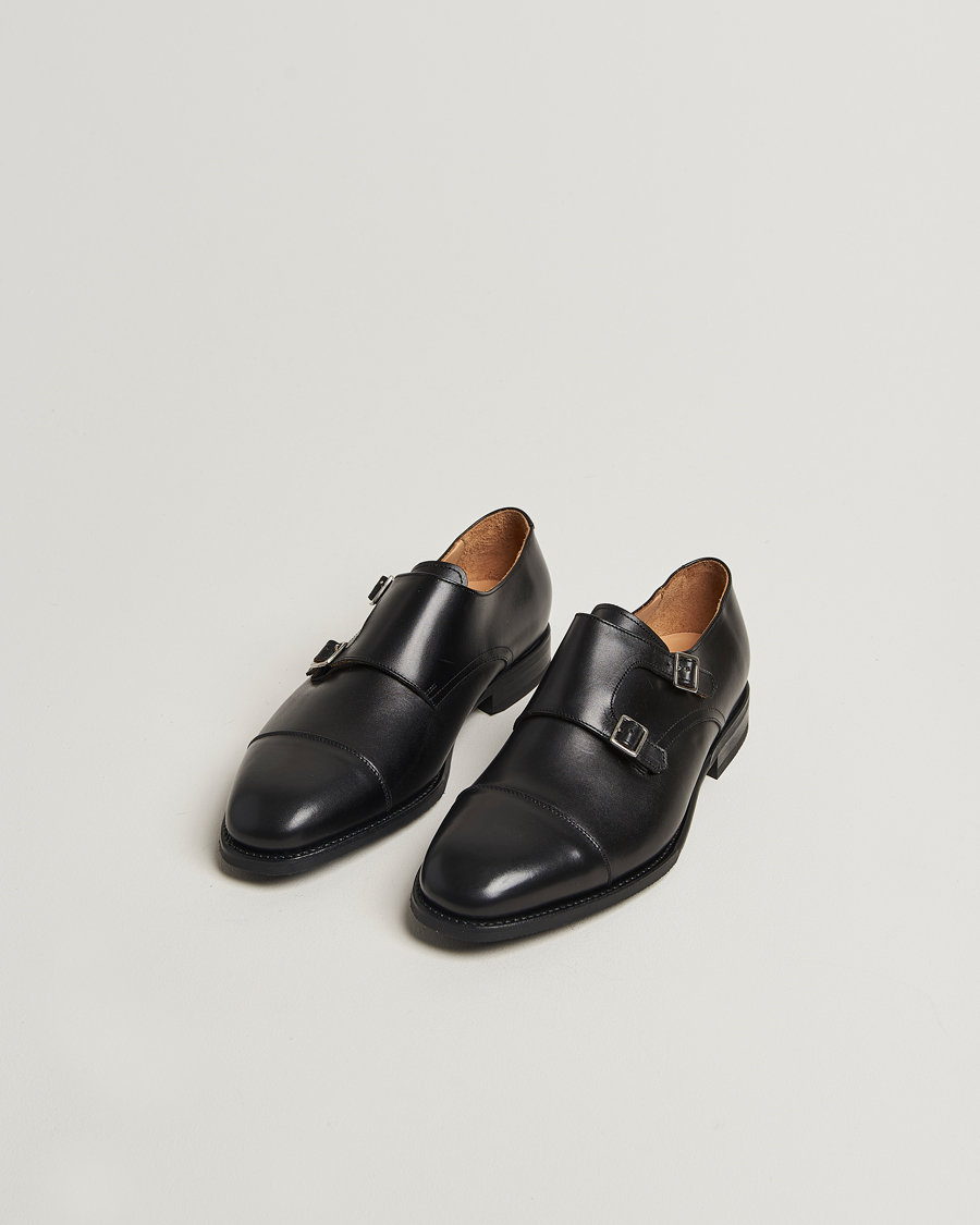 Mies | Myrqvist Ålsten Double Monkstrap Black Calf | Myrqvist | Ålsten Double Monkstrap Black Calf