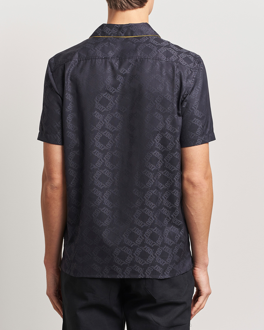 Mies | Kauluspaidat | Orlebar Brown | Hibbert 007 Monogram Shirt Black