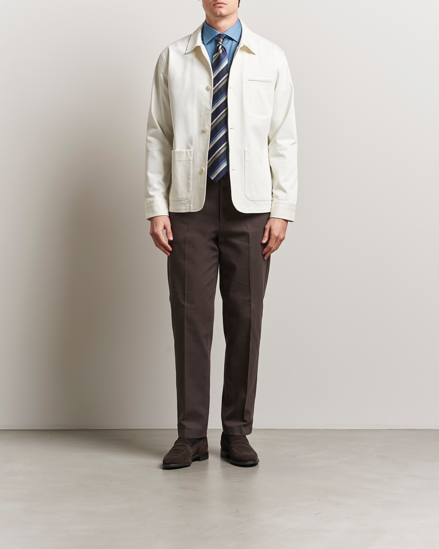 Mies | Kauluspaidat | Eton | Chore Denim Overshirt Off White