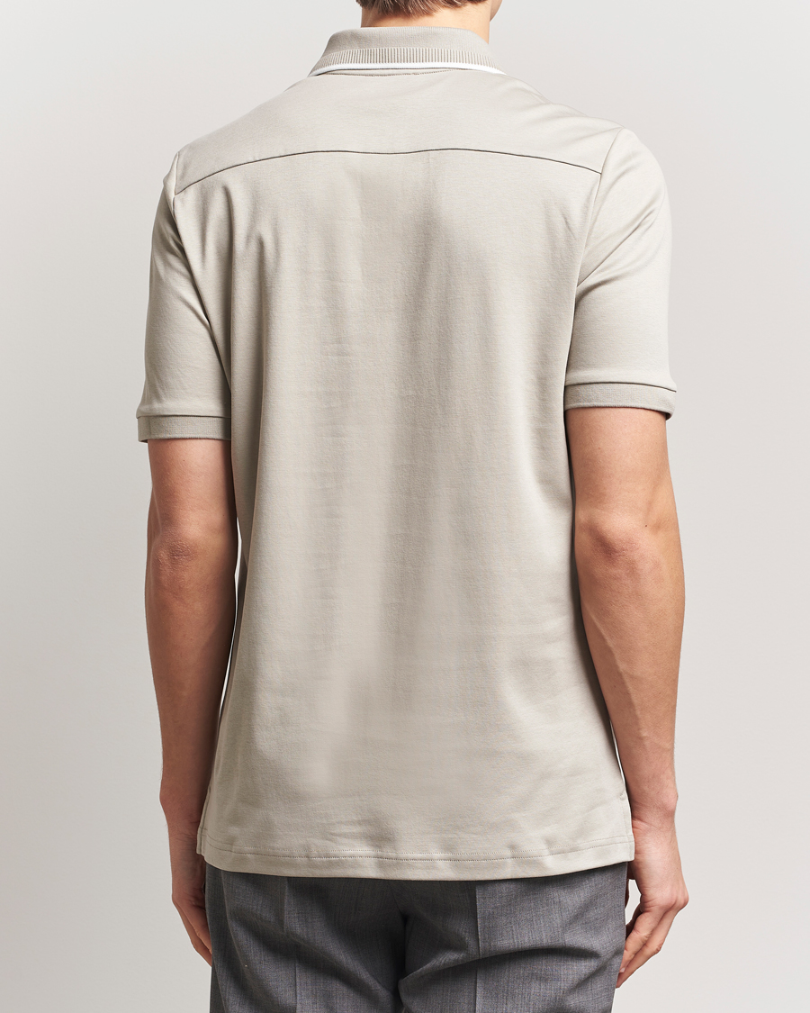 Mies | Pikeet | Eton | Supima Cotton Interlock Polo Beige