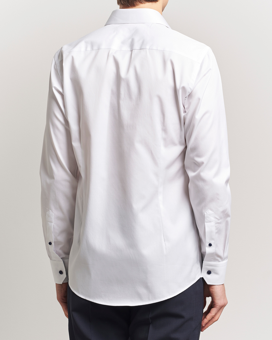 Mies | Kauluspaidat | Eton | Slim Fit Signature Twill Contrast Shirt White