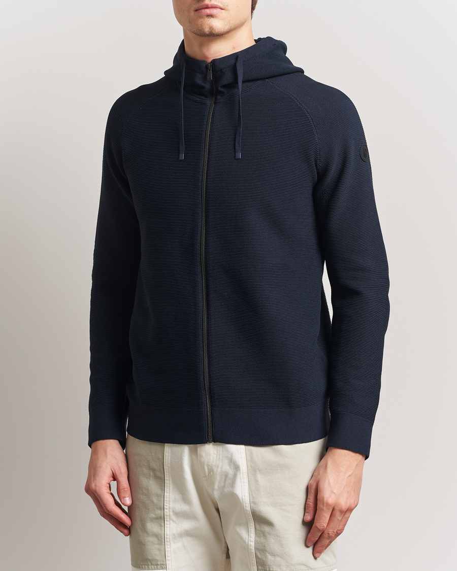 Mies | Puserot | Sail Racing | Element Seamless Hooded Full Zip Dark Navy