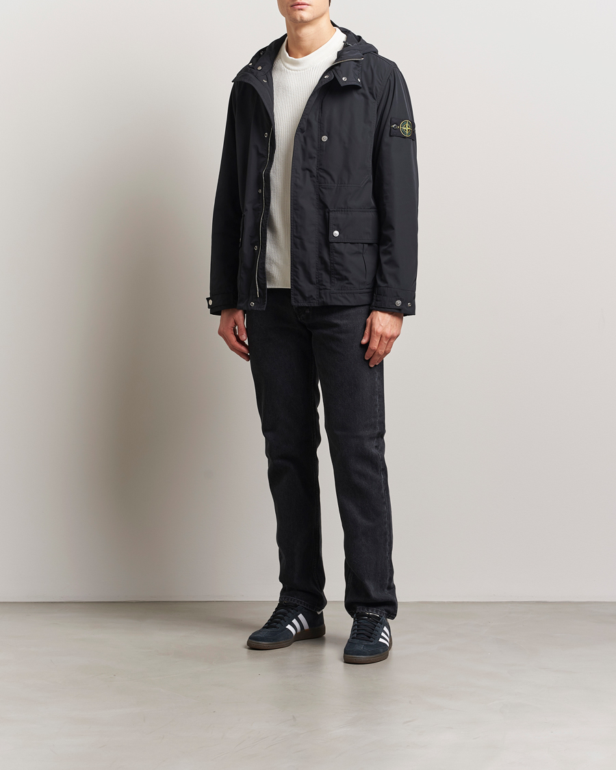 Mies | Takit | Stone Island | Micro Twill Short Parka Black