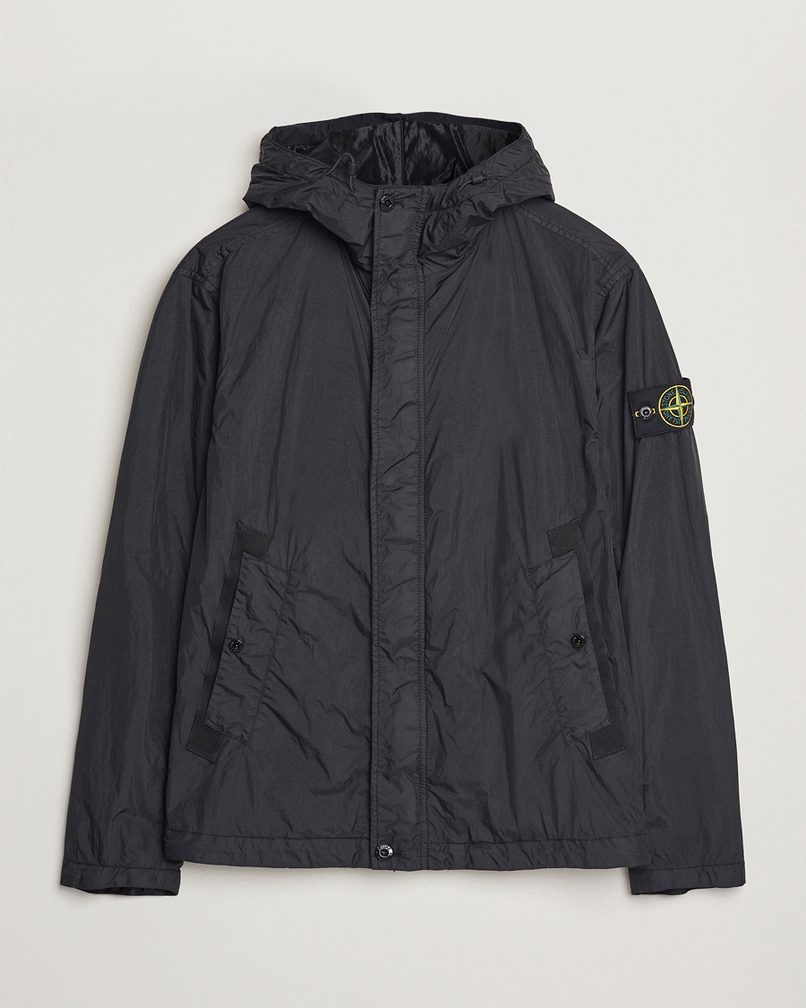 Mies | Takit | Stone Island | Crinkle Reps Hooded Jacket Black