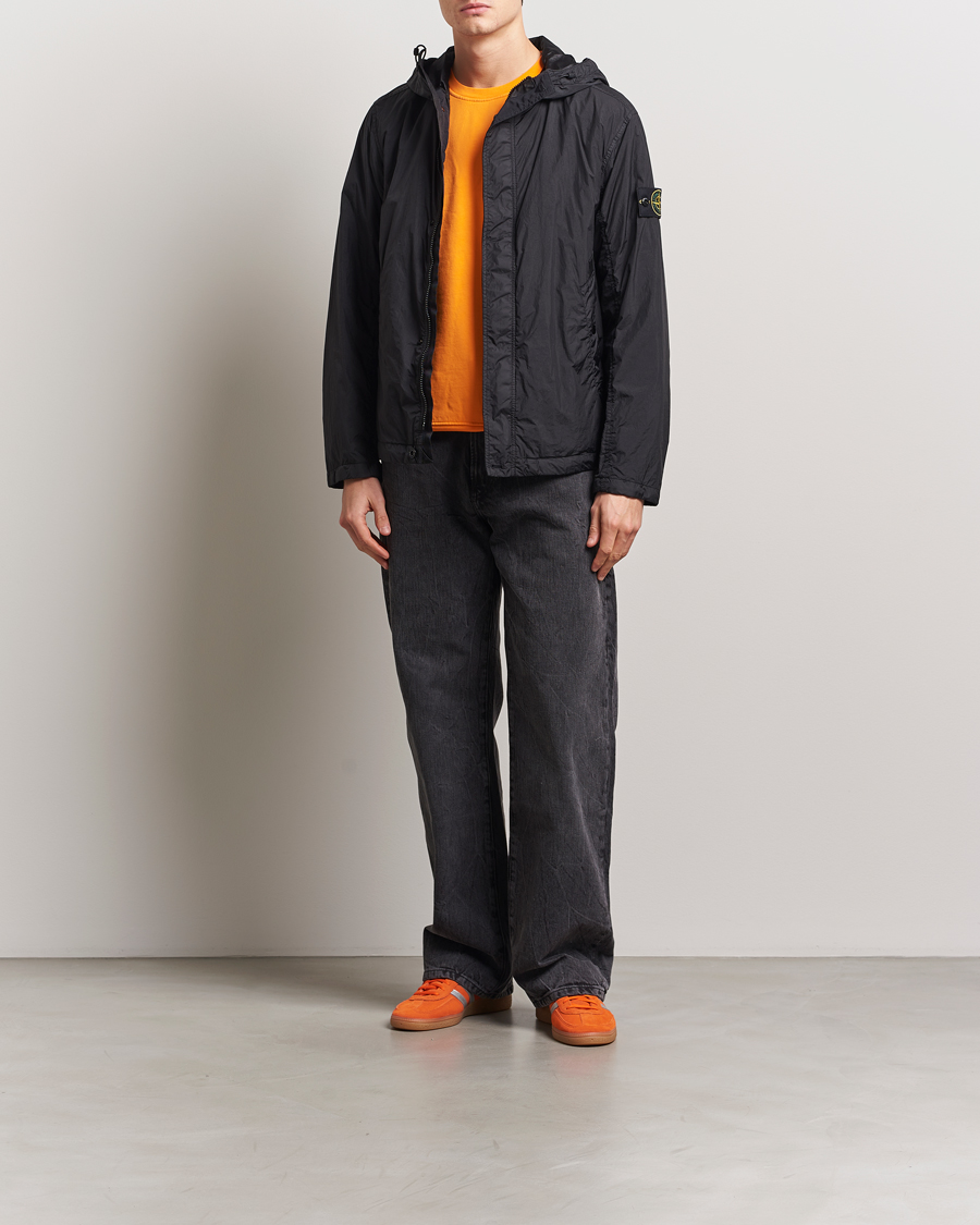 Mies | Takit | Stone Island | Crinkle Reps Hooded Jacket Black