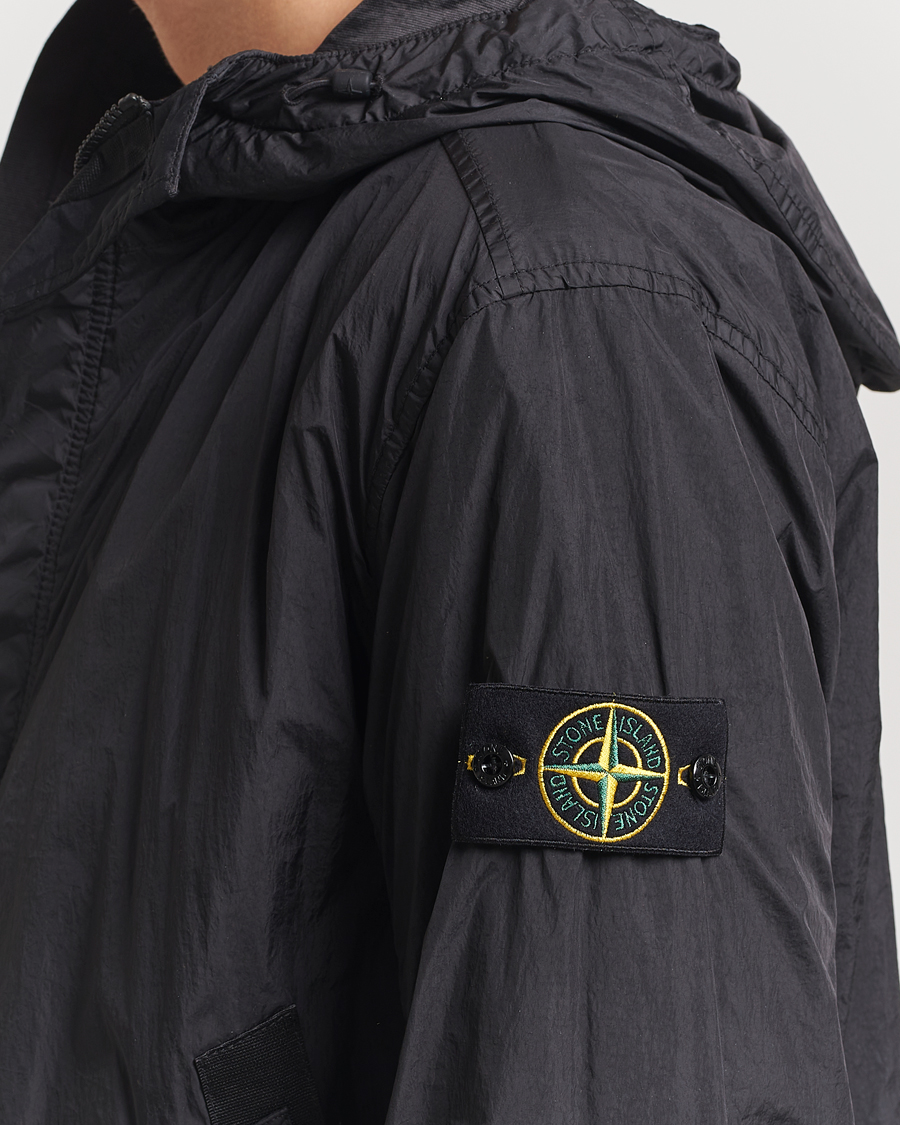 Mies | Takit | Stone Island | Crinkle Reps Hooded Jacket Black