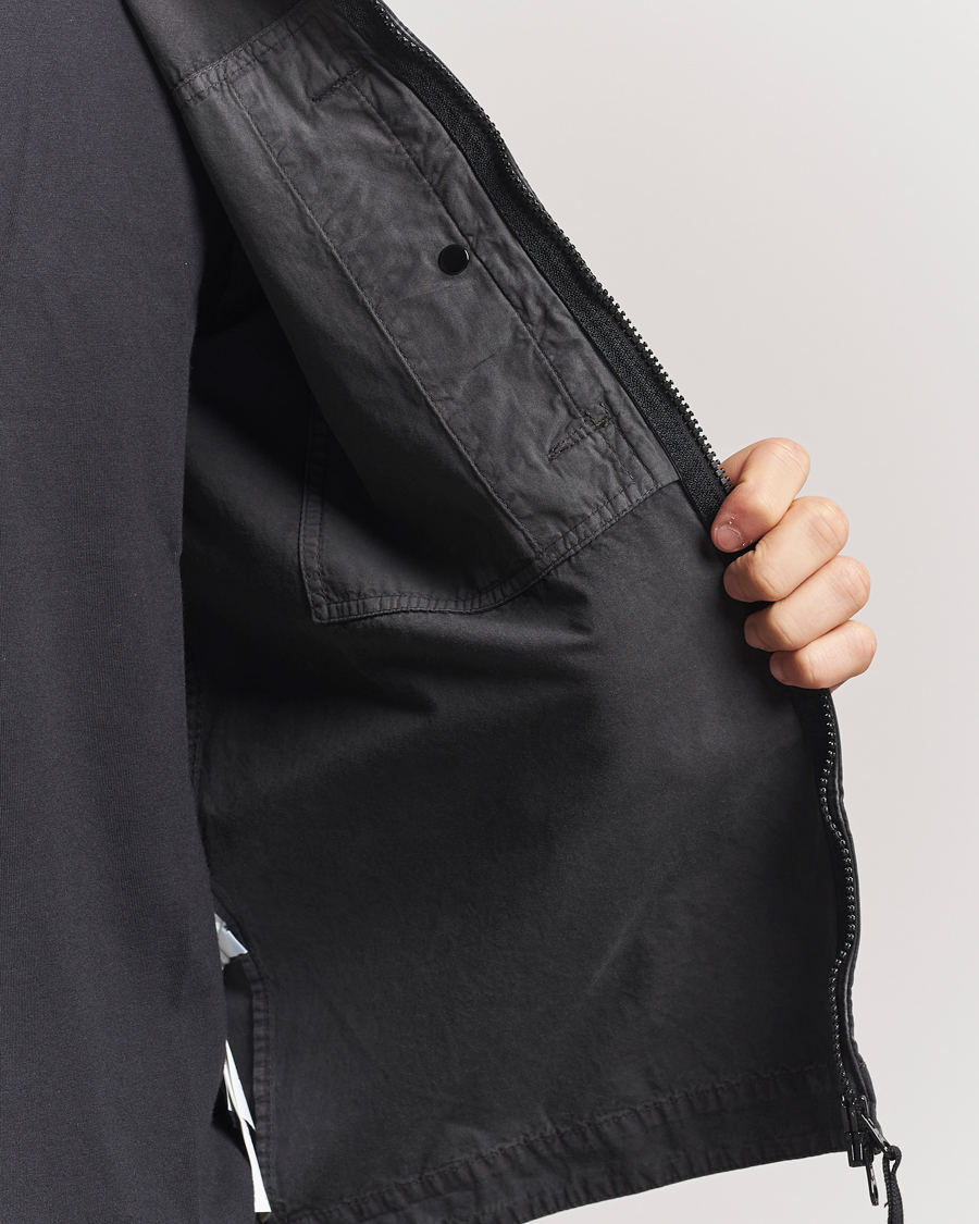 Mies | Kauluspaidat | Stone Island | Old Effect Garment Washed Zip Overshirt Charcoal