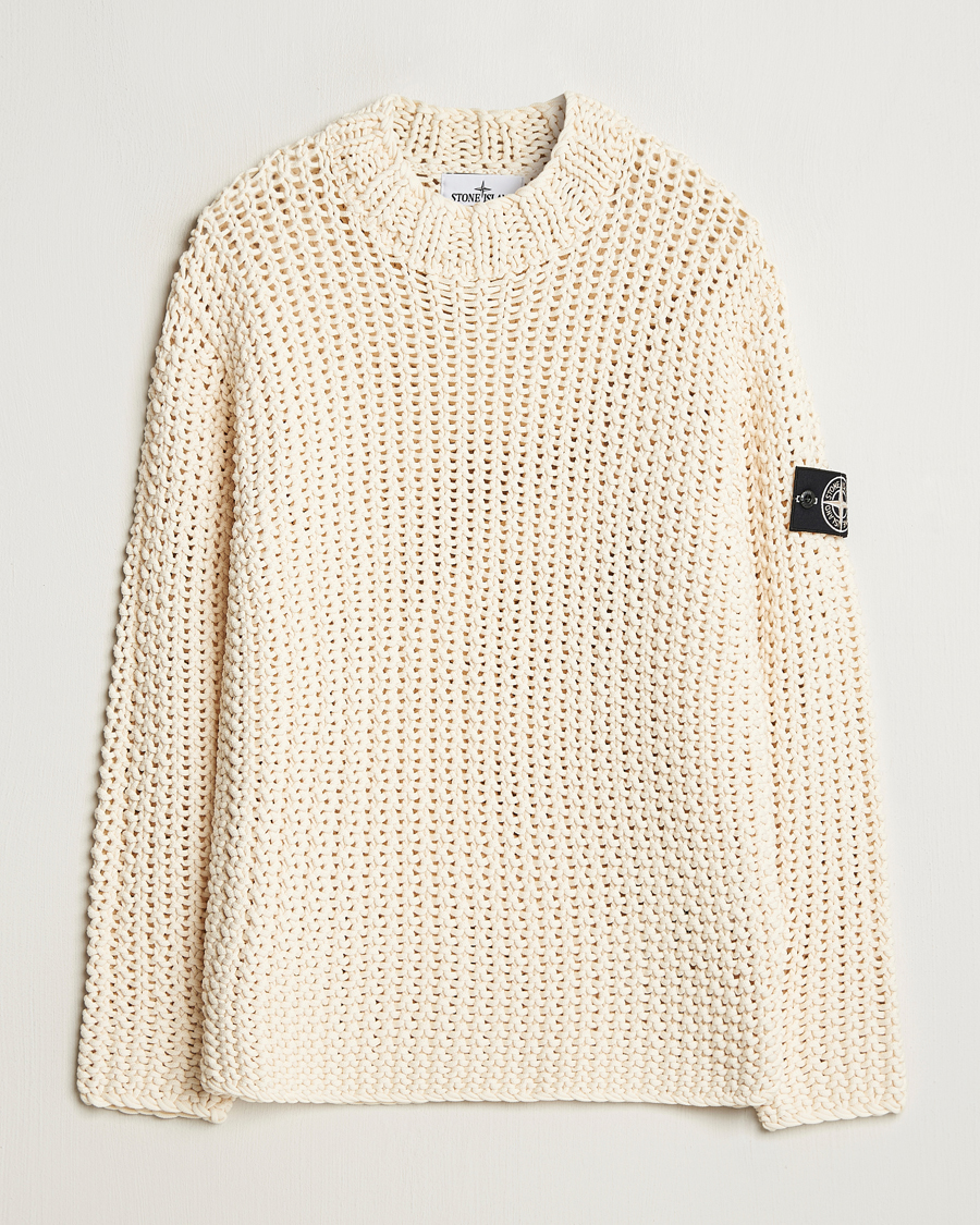 Mies | Puserot | Stone Island | UV Reactive Chain Stitch Sweater Cherry