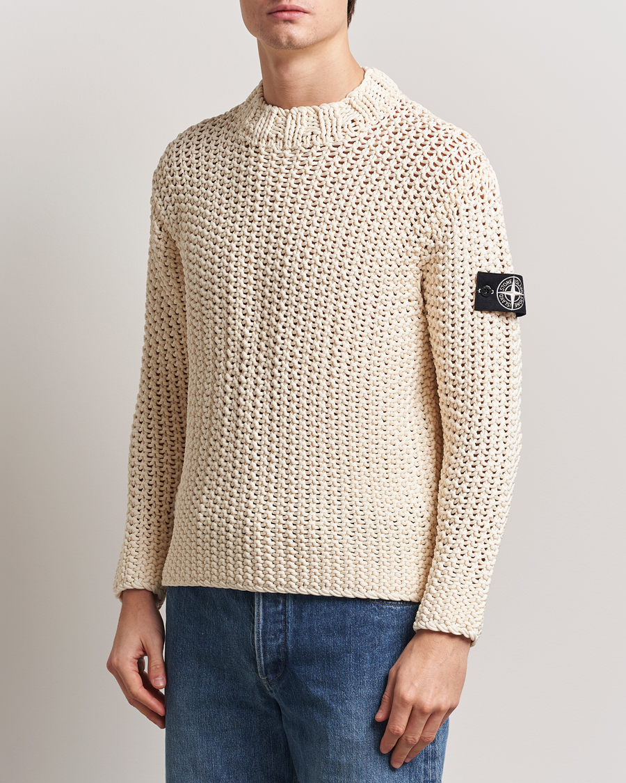 Mies | Puserot | Stone Island | UV Reactive Chain Stitch Sweater Cherry