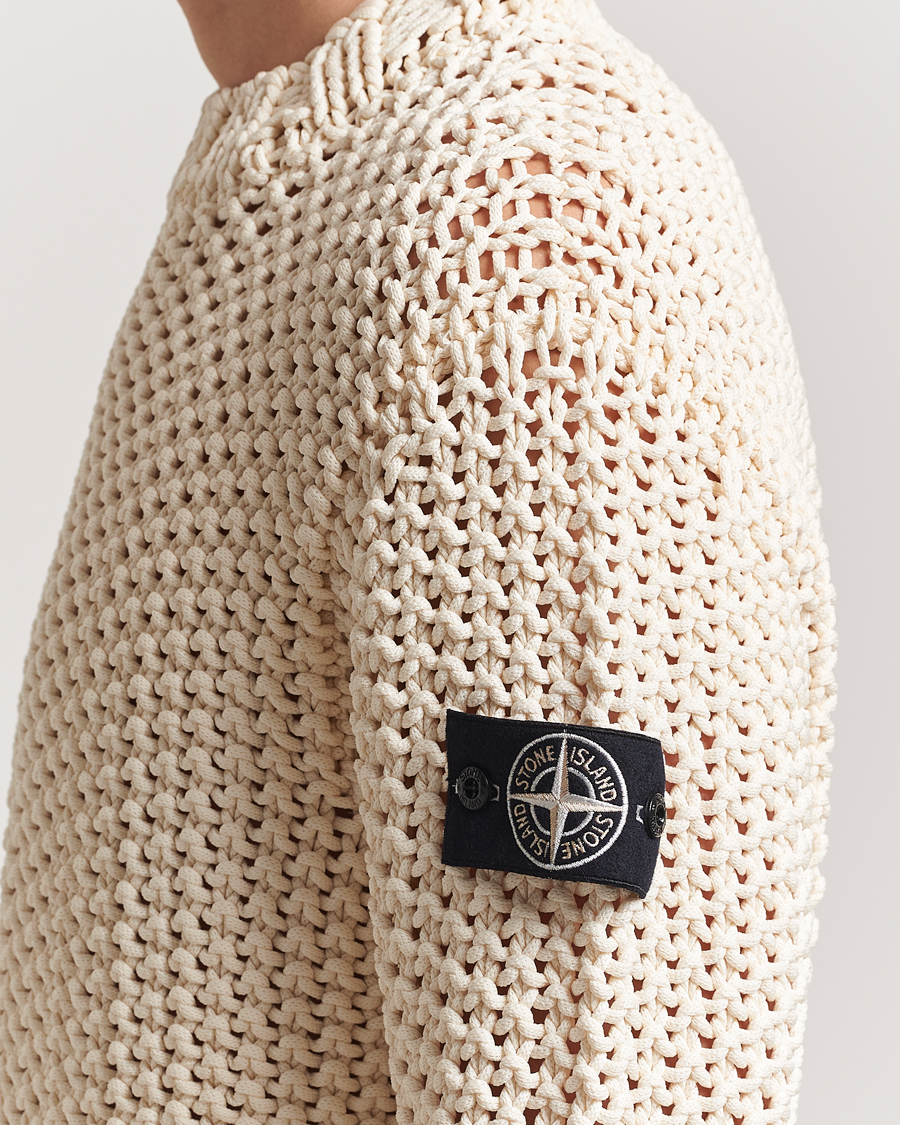 Mies | Puserot | Stone Island | UV Reactive Chain Stitch Sweater Cherry