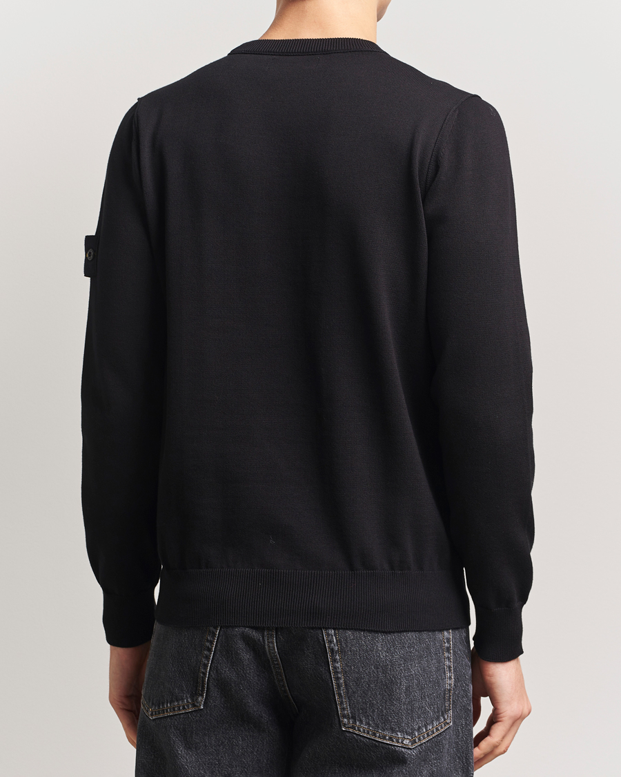 Mies | Puserot | Stone Island | Soft Organic Cotton Crew Neck Black