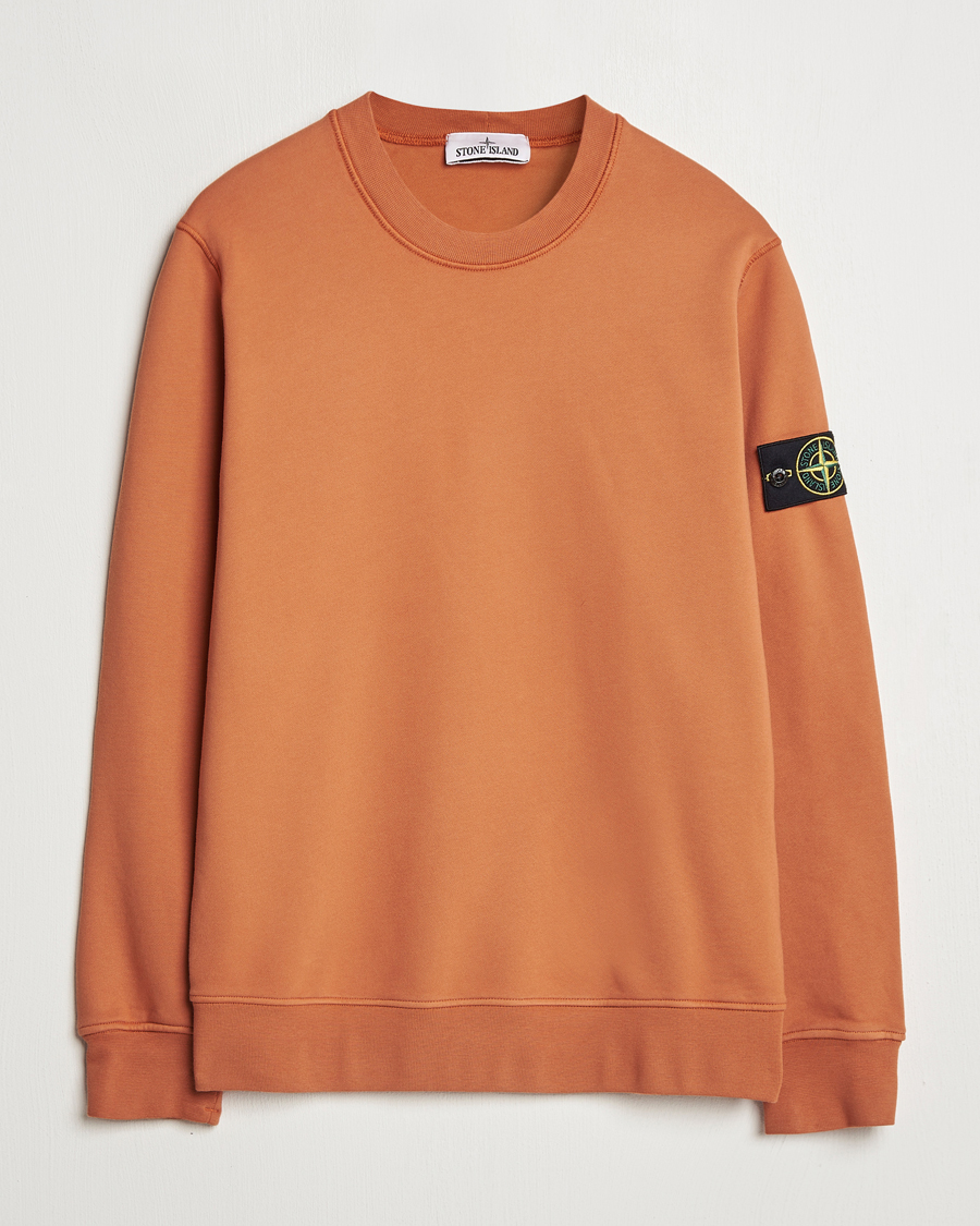 Mies | Puserot | Stone Island | Garment Dyed Fleece Sweatshirt Sienna