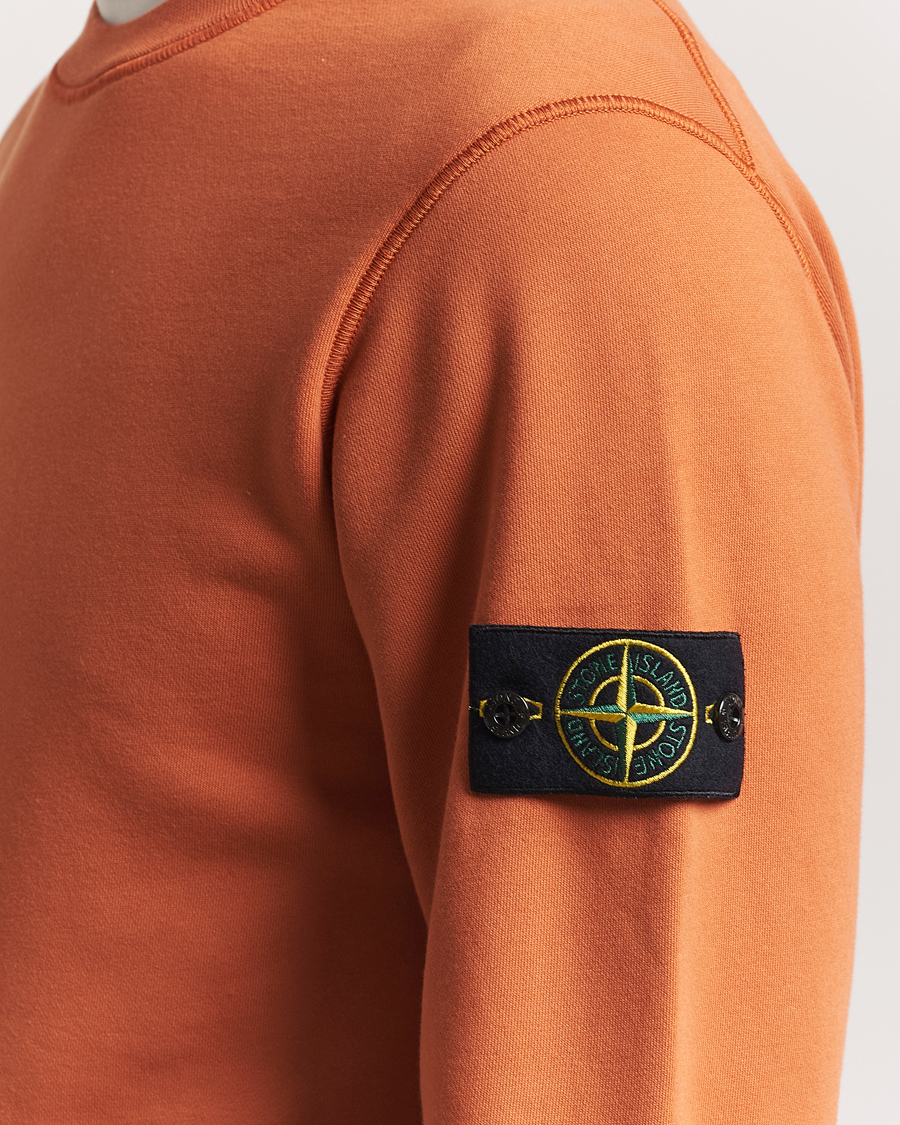 Mies | Puserot | Stone Island | Garment Dyed Fleece Sweatshirt Sienna