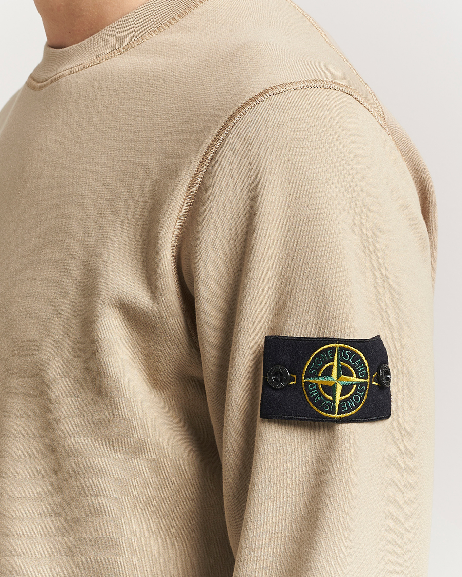 Mies | Puserot | Stone Island | Garment Dyed Fleece Sweatshirt Desert
