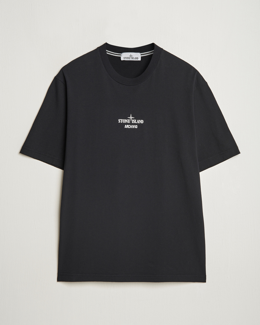 Mies | T-paidat | Stone Island | Organic Cotton Archivio Print T-Shirt Black