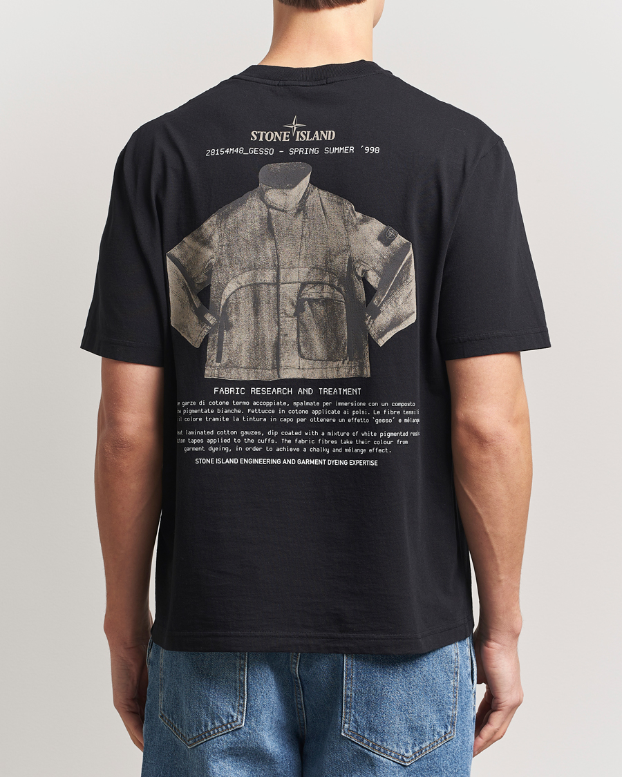 Mies | T-paidat | Stone Island | Organic Cotton Archivio Print T-Shirt Black