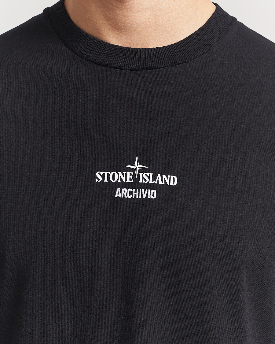 Mies | T-paidat | Stone Island | Organic Cotton Archivio Print T-Shirt Black