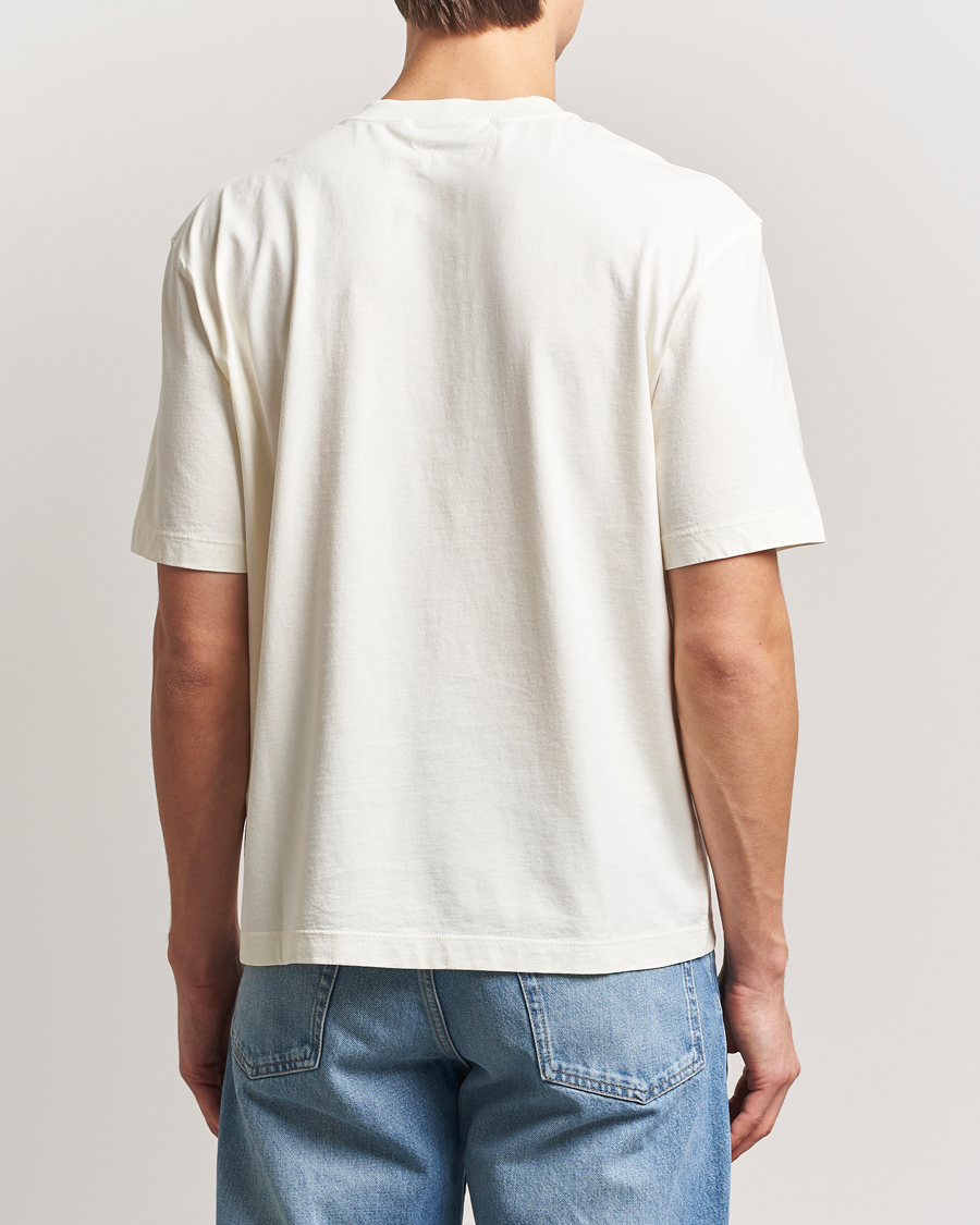 Mies | T-paidat | Stone Island | Combed Organic Cotton T-Shirt Ivory