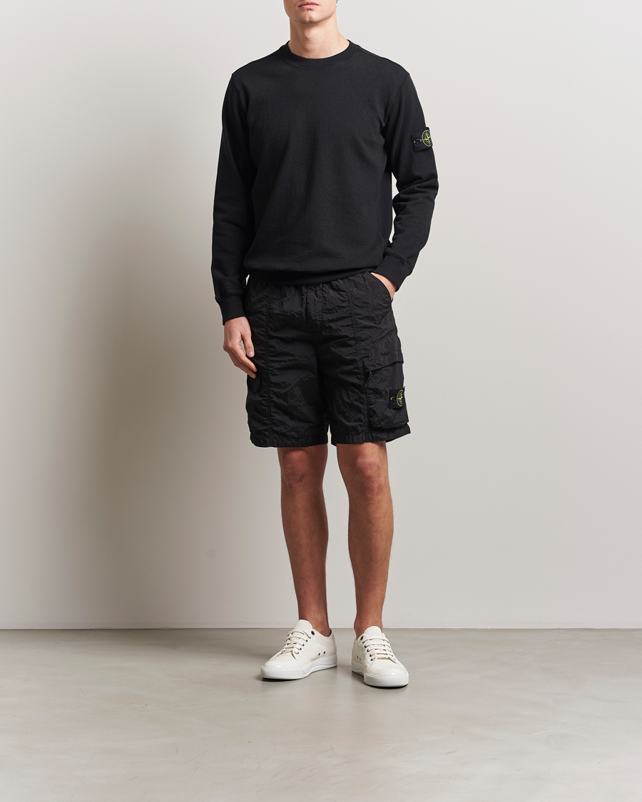Mies | Shortsit | Stone Island | Nylon Metal Drawstring Cargo Shorts Black