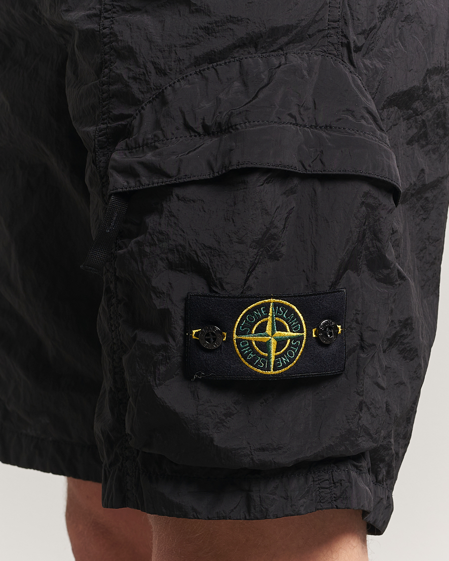Mies | Shortsit | Stone Island | Nylon Metal Drawstring Cargo Shorts Black