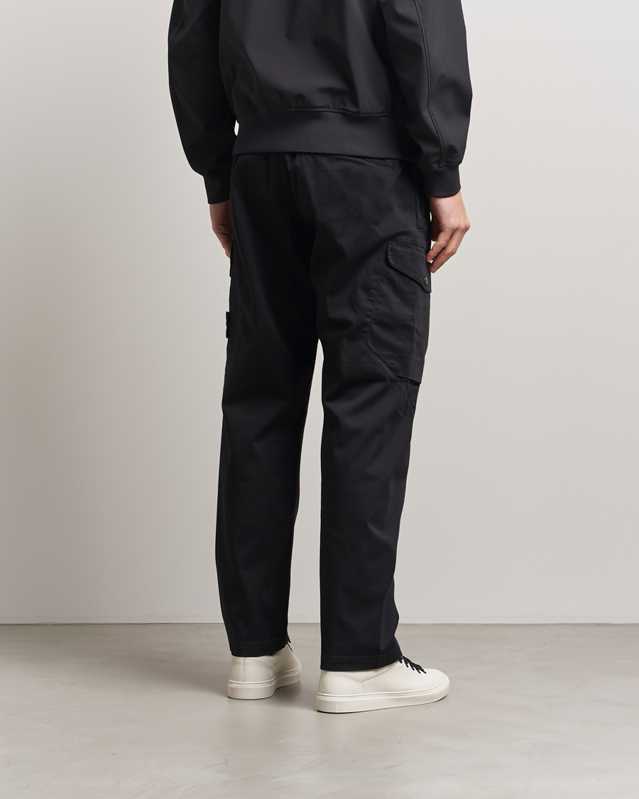 Mies | Housut | Stone Island | Regular Fit Cotton Stretch Cargo Pants Black