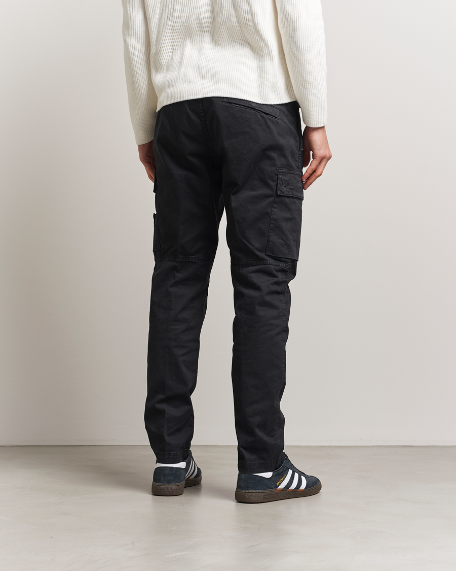 Mies | Housut | Stone Island | Stretch Twill Cargo Pants Black
