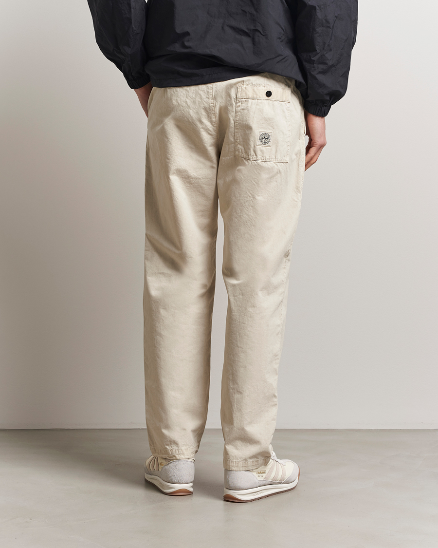 Mies | Housut | Stone Island | Brushed Cotton Canvas Fatigue Pants Sand
