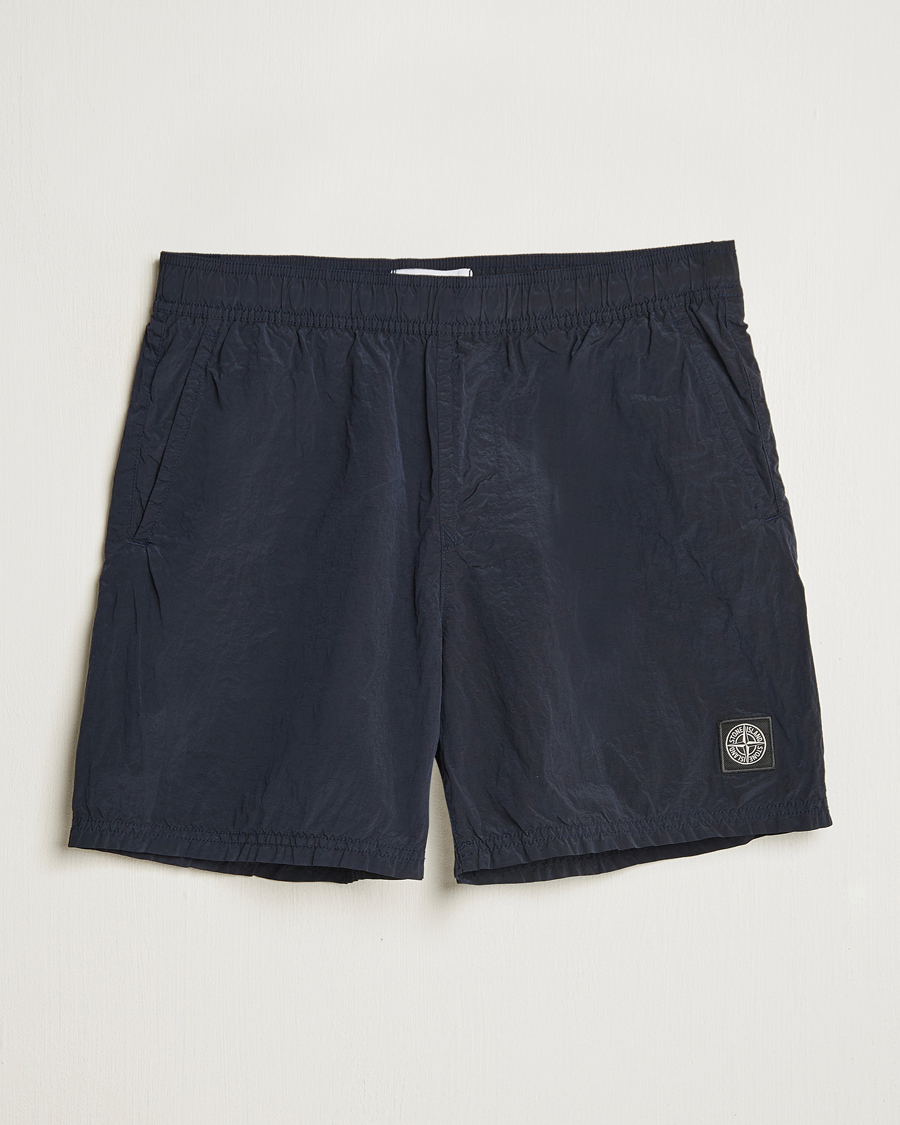 Mies | Uimahousut | Stone Island | Nylon Metal Econyl Swimshorts Navy Blue