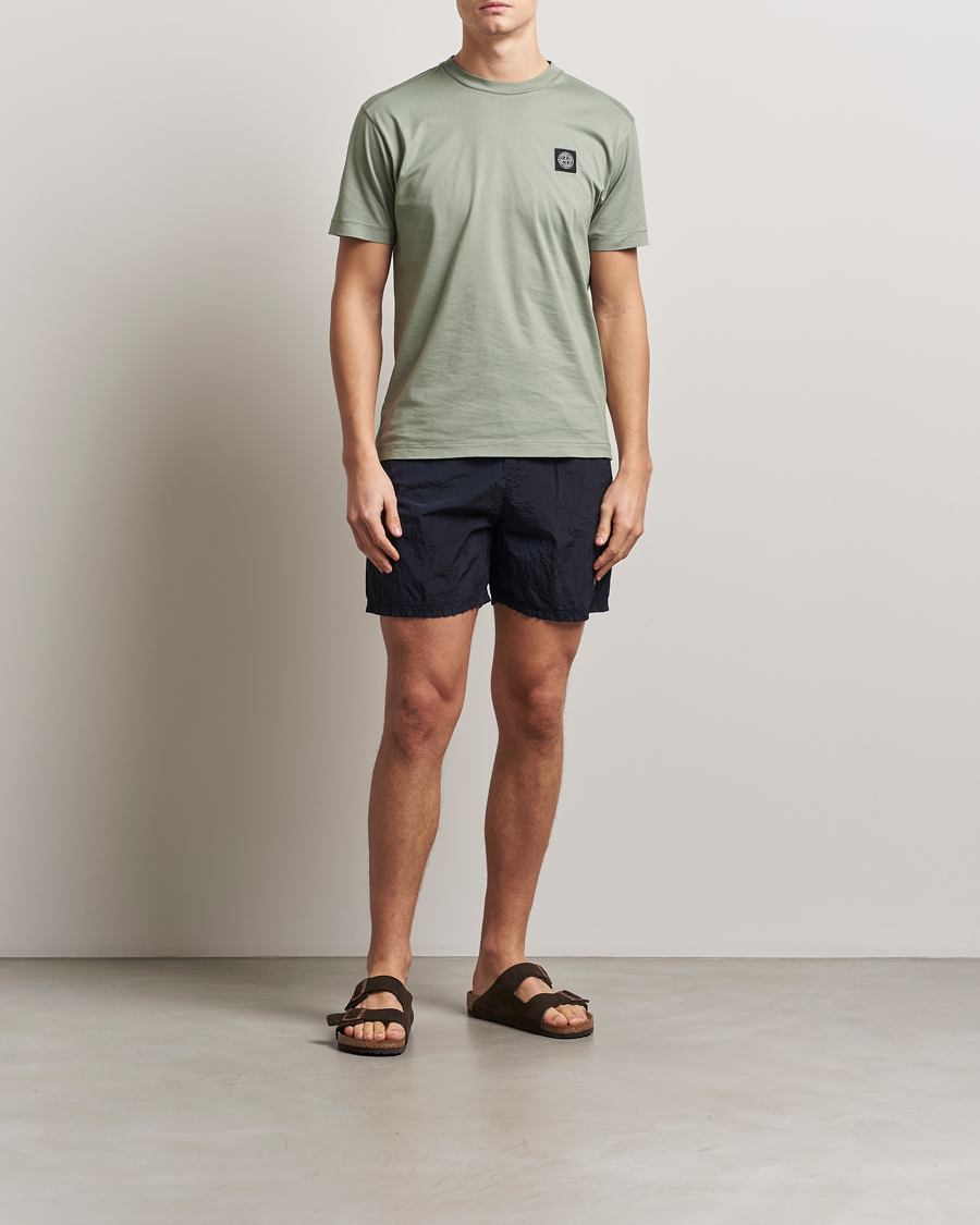 Mies | Uimahousut | Stone Island | Nylon Metal Econyl Swimshorts Navy Blue