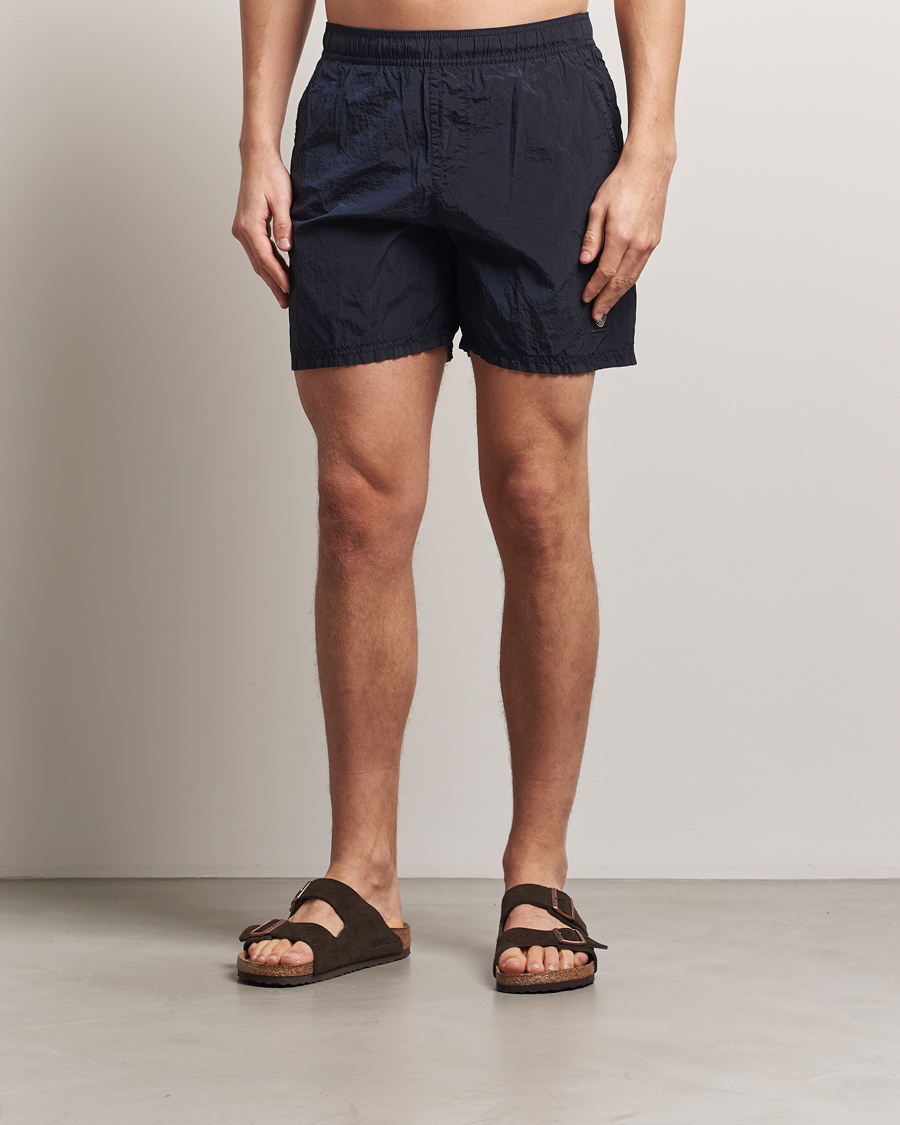 Mies | Uimahousut | Stone Island | Nylon Metal Econyl Swimshorts Navy Blue