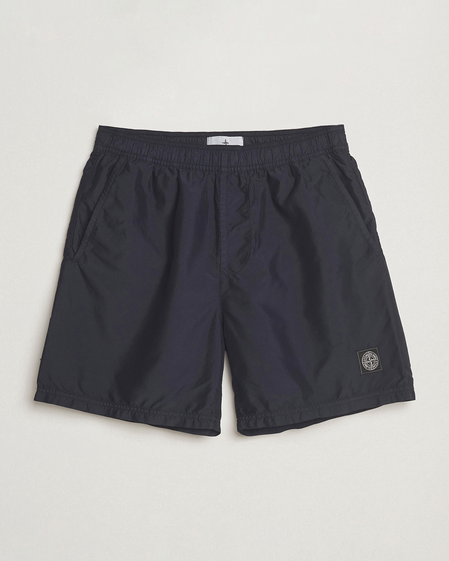 Mies | Uimahousut | Stone Island | Brushed Nylon Swimshorts Navy Blue