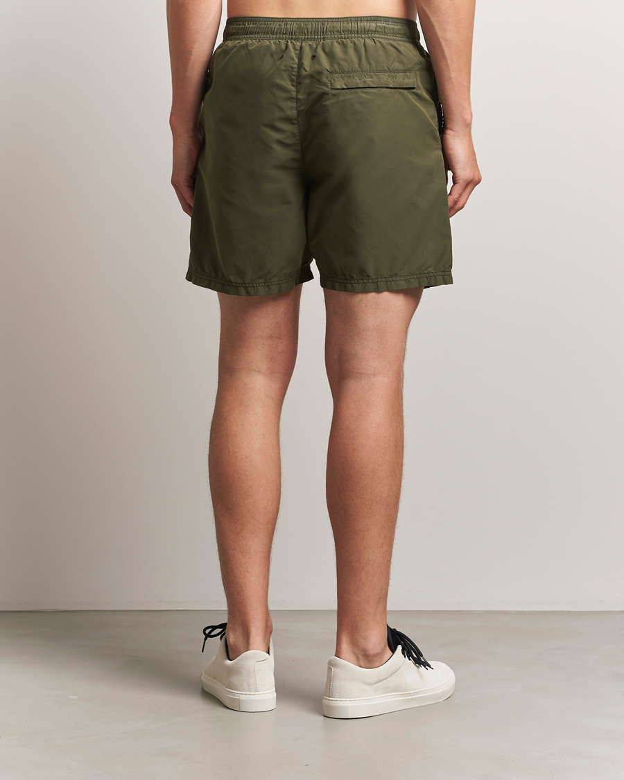 Mies | Uimahousut | Stone Island | Brushed Nylon Swimshorts Military Green