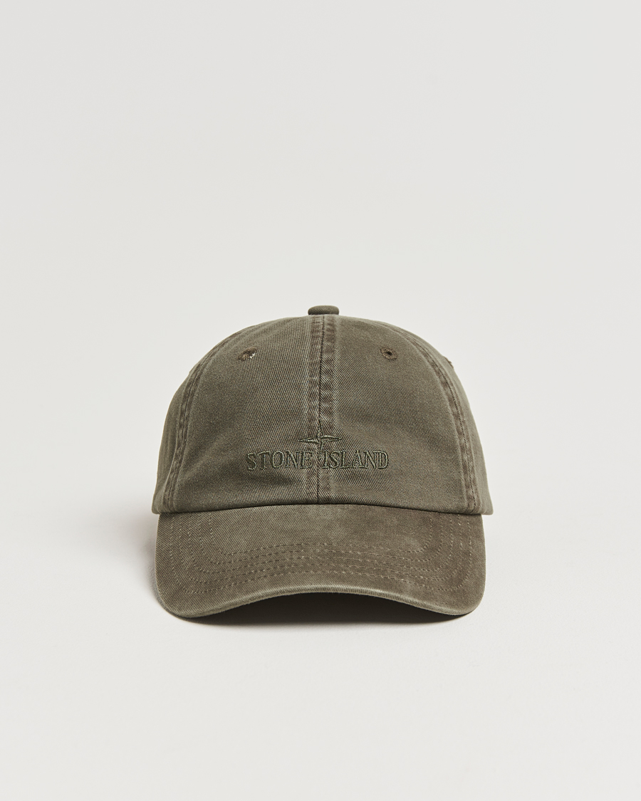 Mies | Stone Island Cotton Gabardine Cap Military Green | Stone Island | Cotton Gabardine Cap Military Green