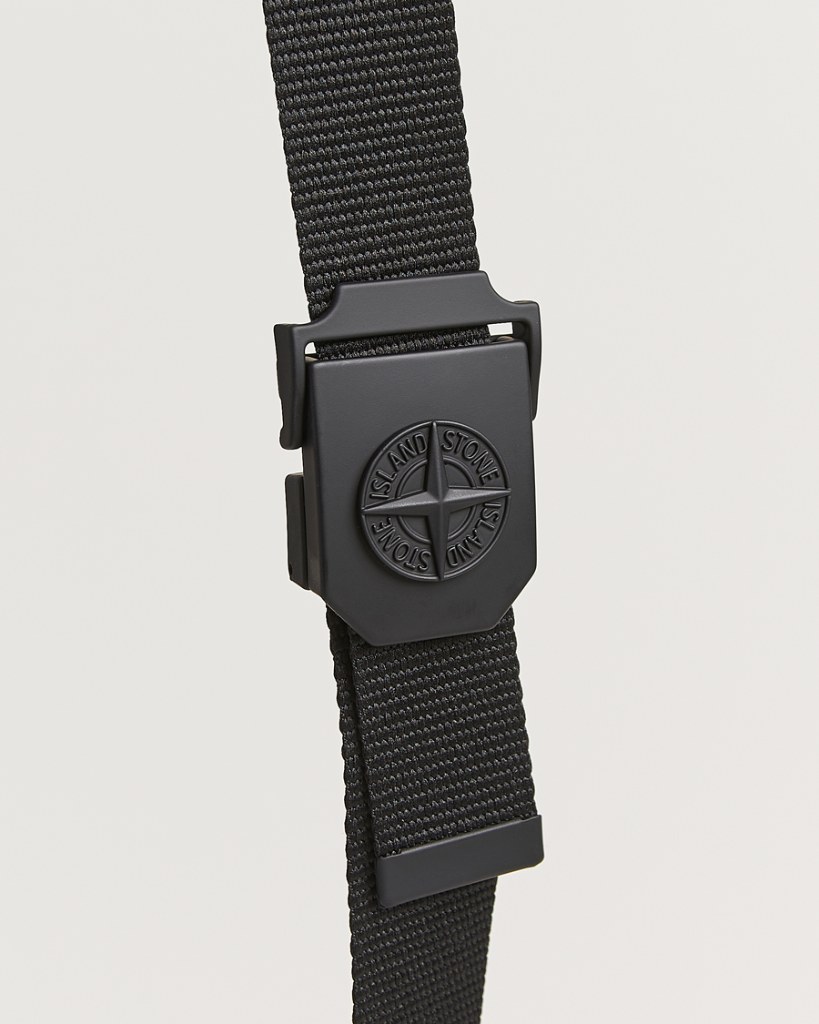 Mies | Stone Island Textile Belt Black | Stone Island | Textile Belt Black