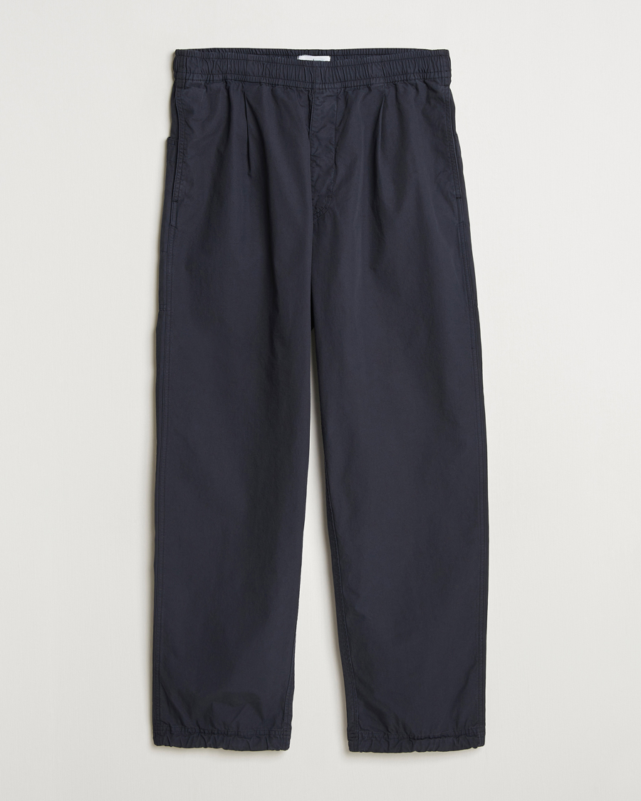Mies | Housut | Stone Island | Marina Organic Cotton Tela Pants Navy Blue