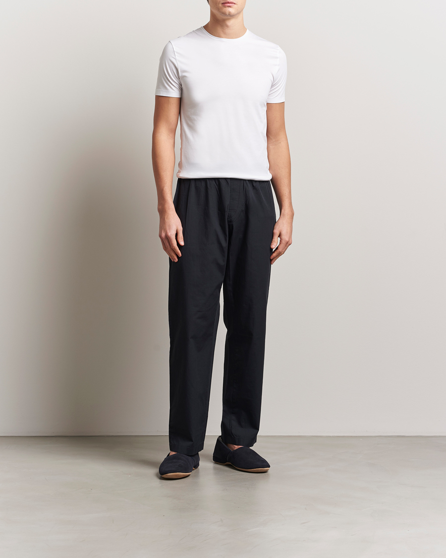 Mies | T-paidat | Derek Rose | Pima Cotton Crew Neck T-Shirt White