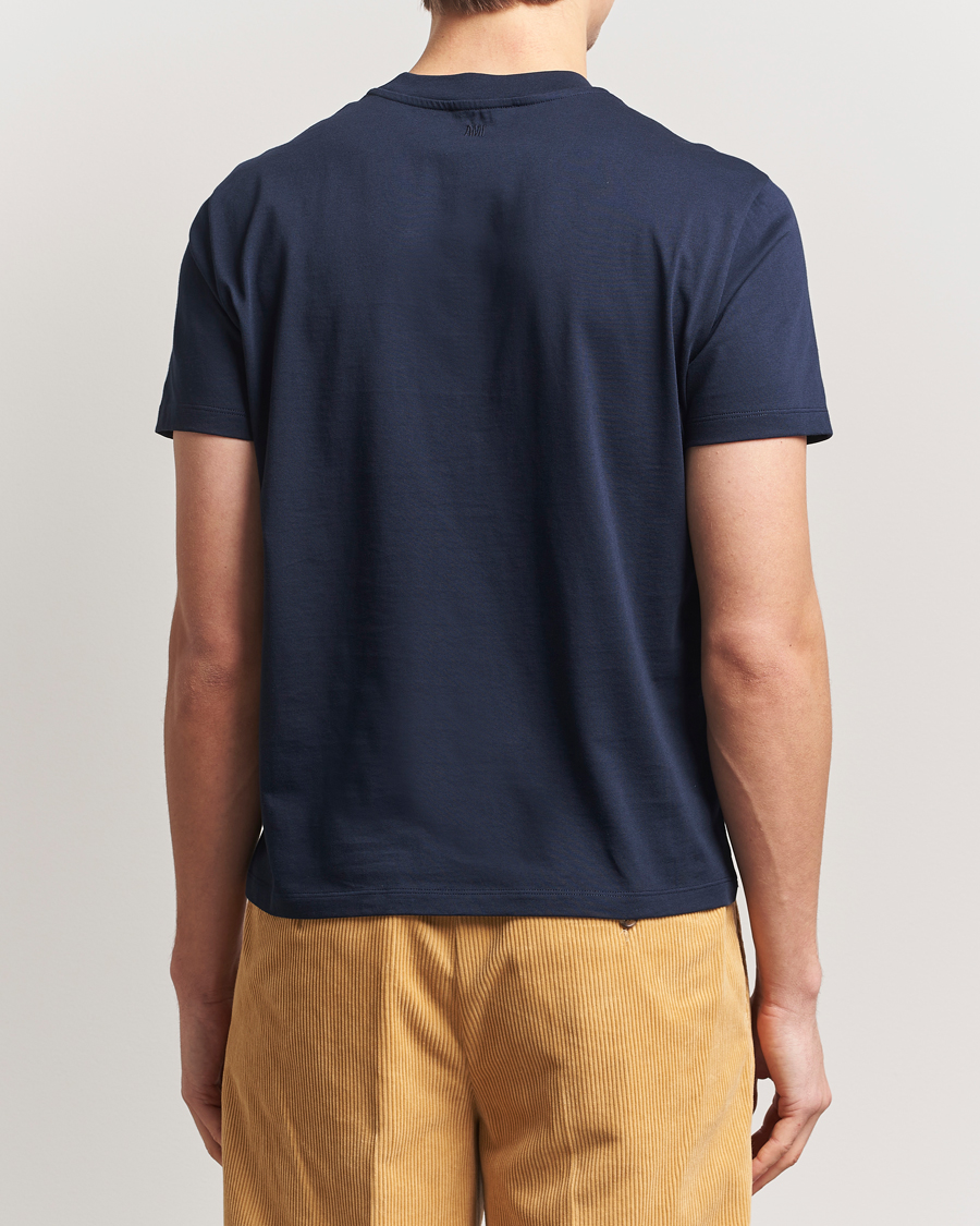 Mies | T-paidat | AMI | Heart Logo T-Shirt Night Blue