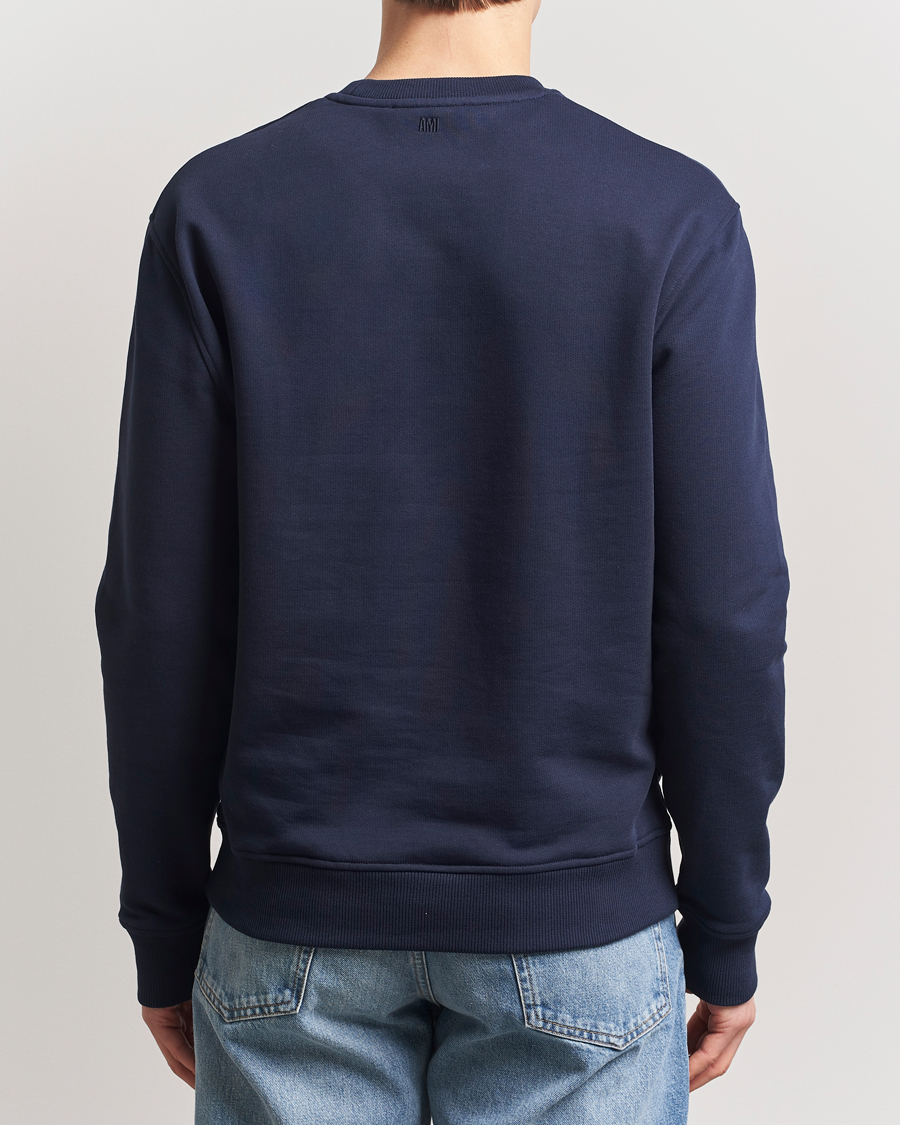 Mies | Puserot | AMI | Heart Logo Sweatshirt Night Blue